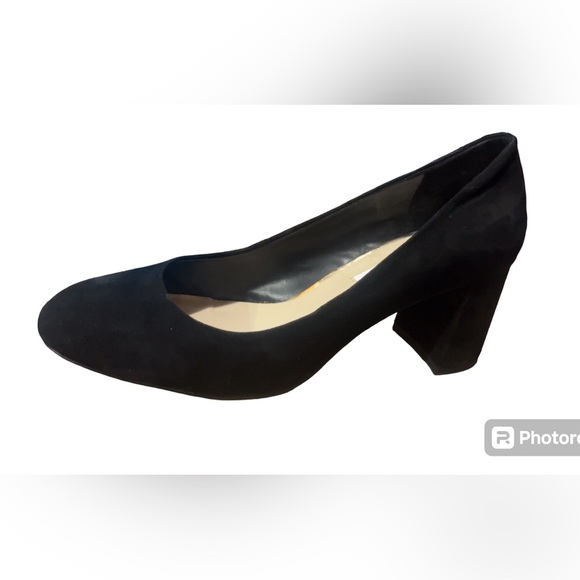 SAKS 5th Avenue Black Suede Heels - Picture 2 of 7